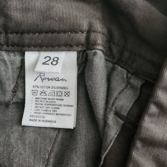 ROWAN JAYDEN PANTS NWOT HICKORY SZ 28 - Picture 3 of 5